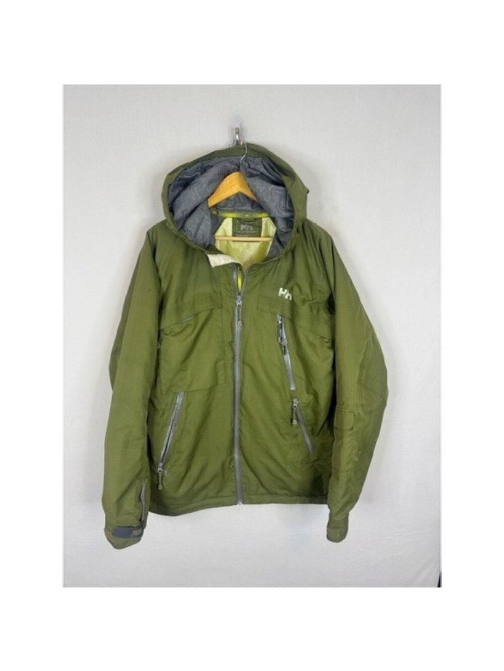 Helly Hansen Helly Tech XP Waterproof Hooded Jacket Green Mens Large